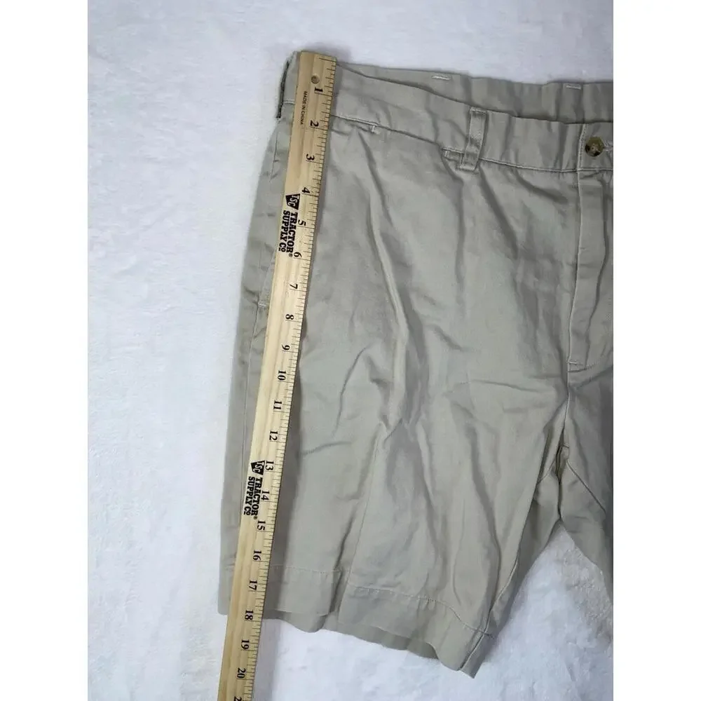 Polo Ralph Lauren Classic Fit 100 cotton khaki tan shorts mens size 38 9” Inseam - Picture 3 of 12